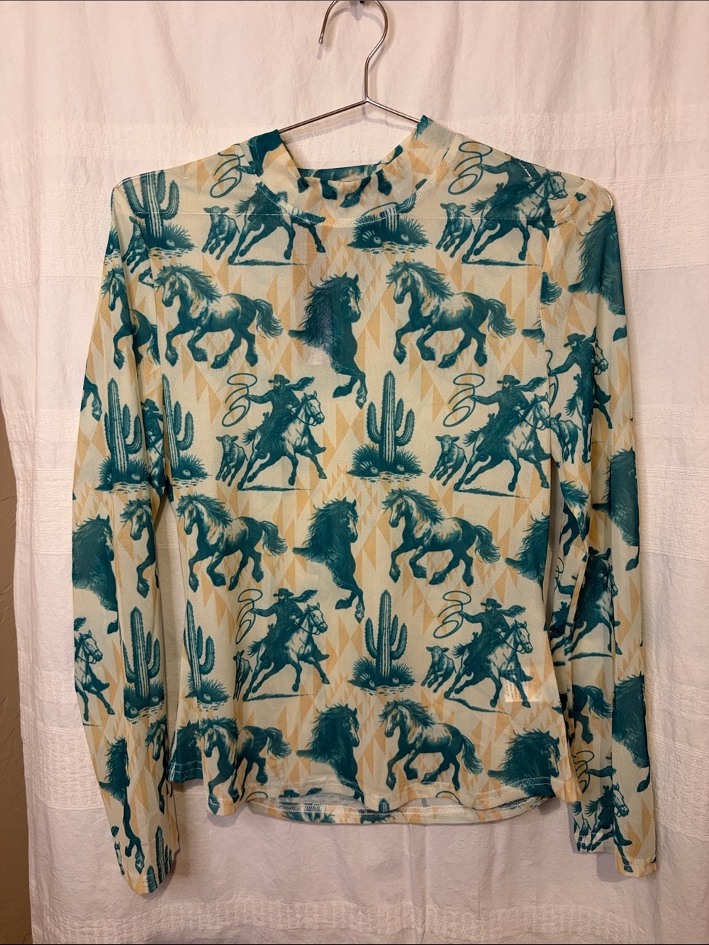 NWT lucky & Blessed mesh top size small